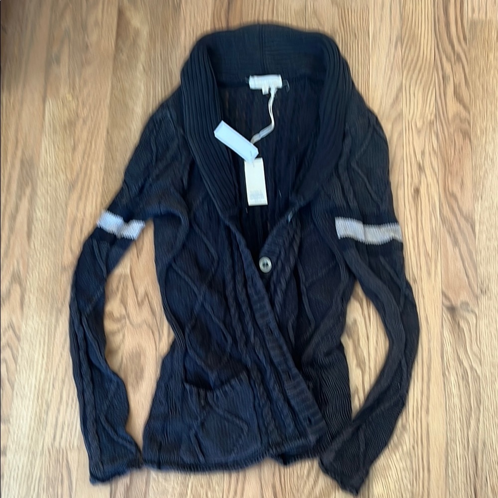 Black Cable Knit Women's Sweater